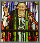 Stained-glass image of the prophet Samuel